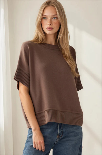 Chocolate Solid Favorite Sweater