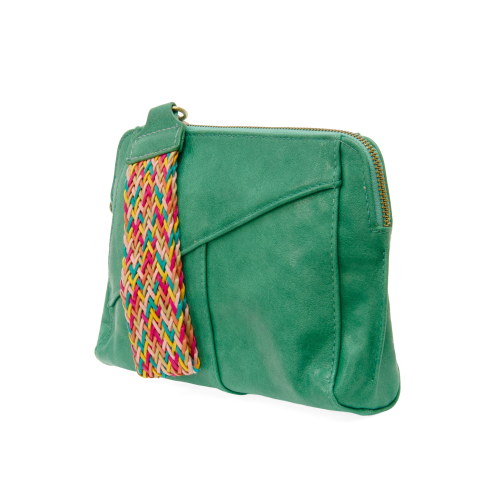 Joy Susan Gigi Crossbody with Wrist Strap Jungle Green