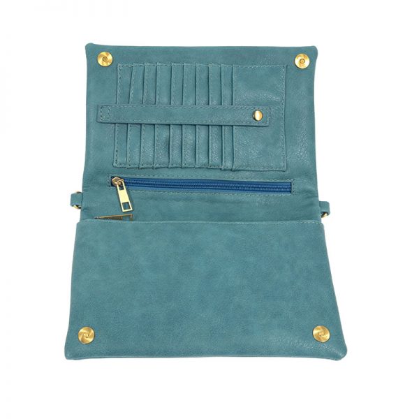 Joy Susan Kitty Multi Pocket Crossbody Turquoise