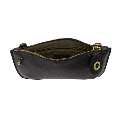 Joy Susan Mini Crossbody Wristlet Clutch Black