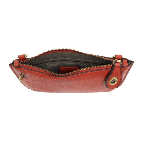 Joy Susan Mini Crossbody Wristlet Clutch Cherry Red