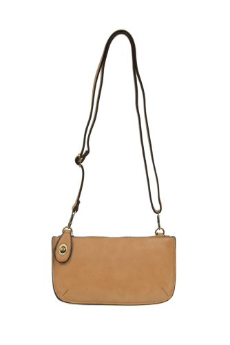 Joy Susan Mini Crossbody Wristlet Clutch Golden Oak