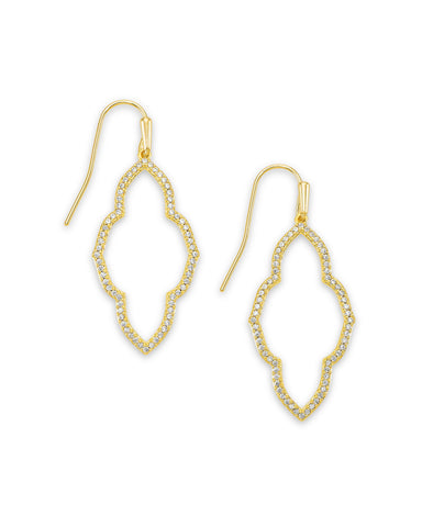 KS ABBIE SMALL OPEN FRAME EARRINGS GOLD