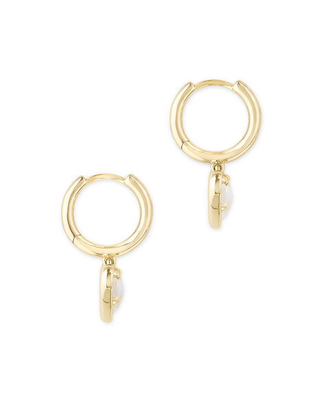 KS ARI HEART HUGGIE EARRINGS GOLD