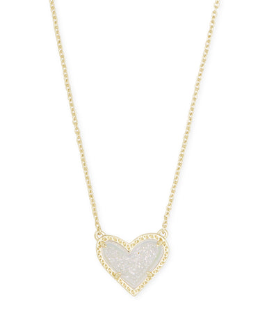 KS ARI HEART SHORT PENDANT NECKLACE GOLD