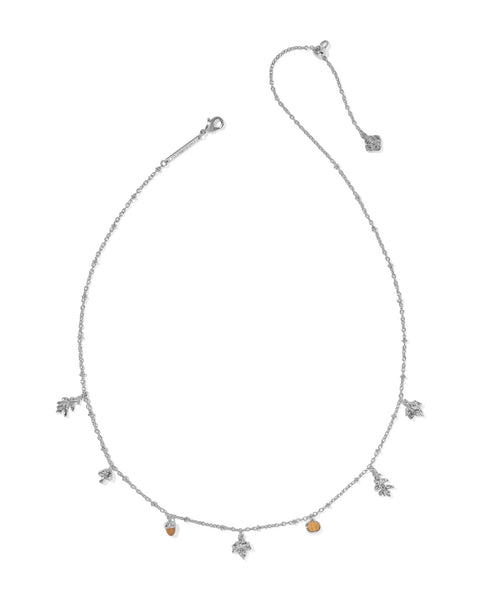 KS AUTUMN CHARM NECKLACE SILVER