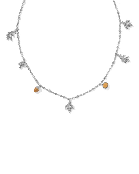 KS AUTUMN CHARM NECKLACE SILVER