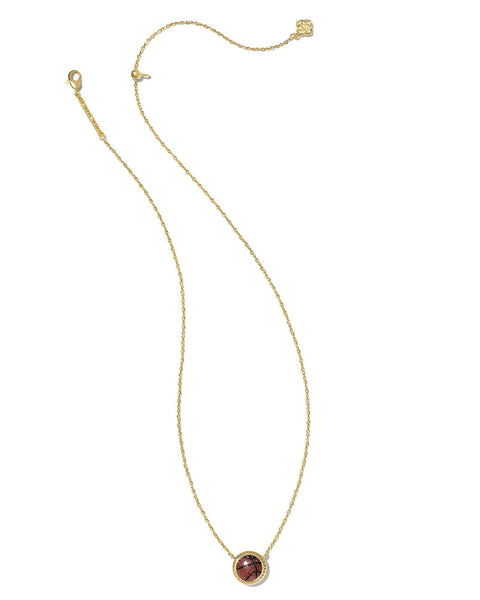 KS BASKETBALL SHORT PENDANT NECKLACE GOLD