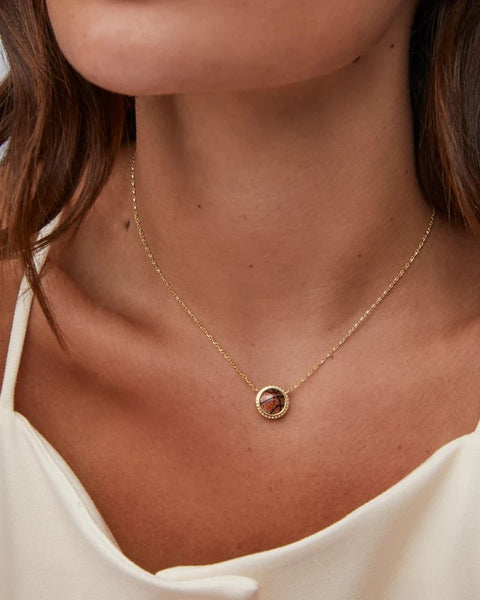 KS BASKETBALL SHORT PENDANT NECKLACE GOLD