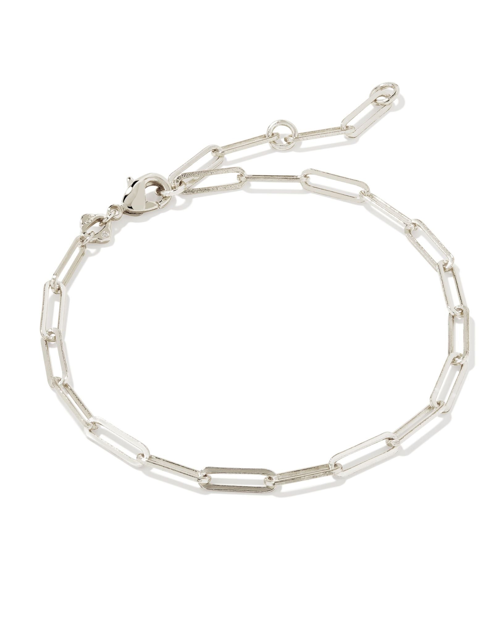 KS COURTNEY PAPERCLIP BRACELET SILVER