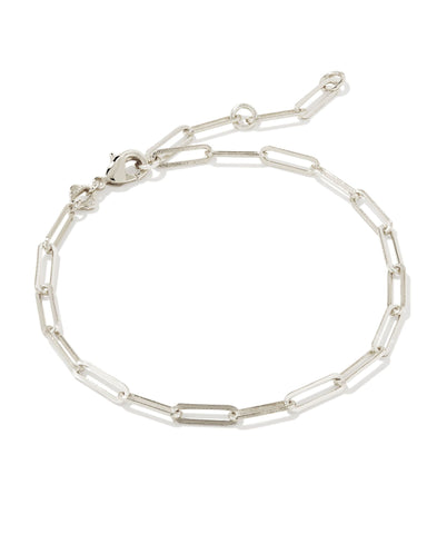 KS COURTNEY PAPERCLIP BRACELET SILVER
