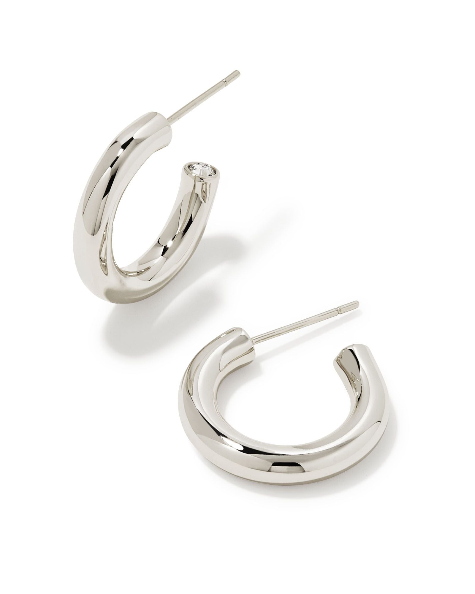KS Colette Huggie Hoop Earring Silver