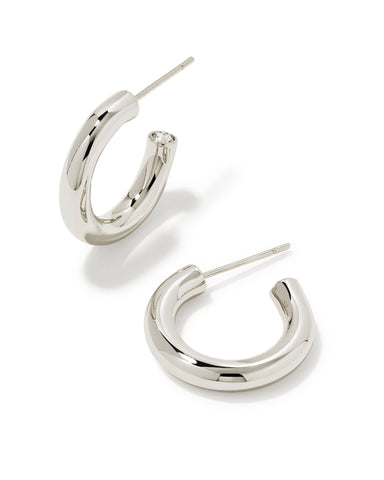 KS Colette Huggie Hoop Earring Silver
