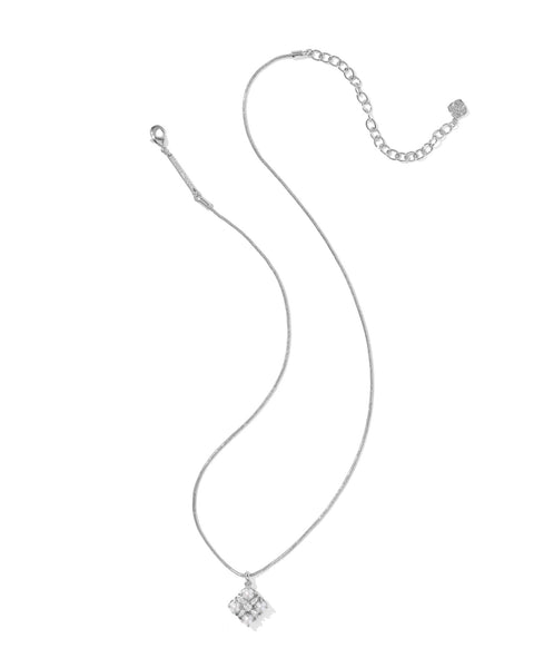 KS DIRA PEARL SHORT PENDANT NECKLACE SILVER