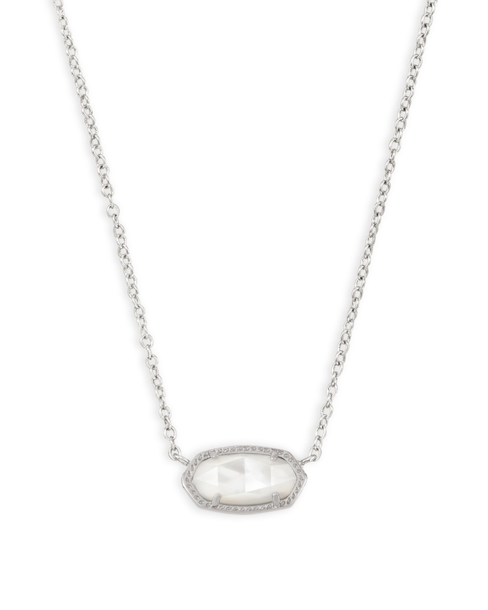 KS ELISA SHORT PENDANT NECKLACE SILVER