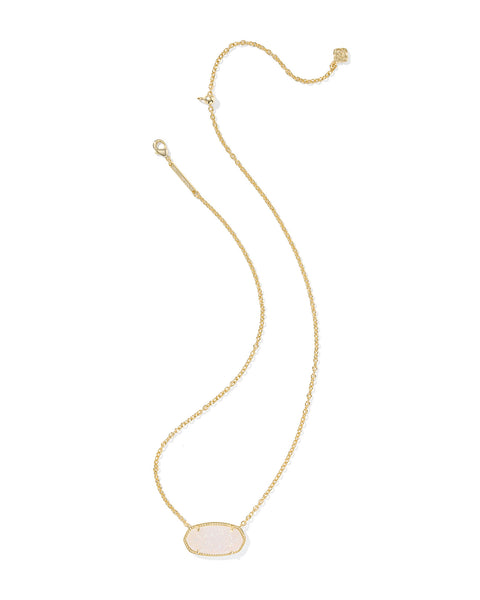 KS ELISA STATEMENT SHORT PENDANT NECKLACE GOLD