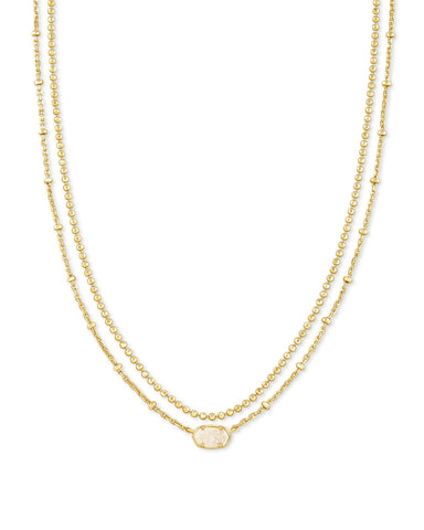 KS EMILIE MULTI STRAND NECKLACE GOLD