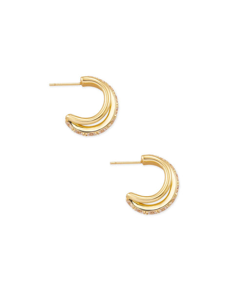 KS LIVY HUGGIE EARRINGS GOLD