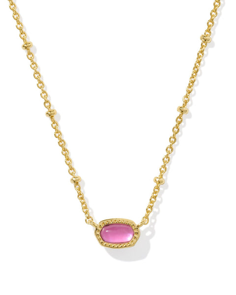 KS MINI ELISA SATELLITE SHORT PENDANT NECKLACE GOLD