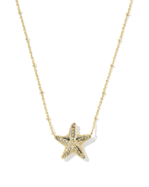 KS PARKER STARFISH PENDANT NECKLACE Natural