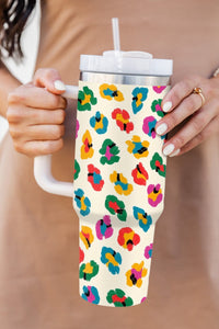 Multi Color Leopard 40oz Stainless Tumbler