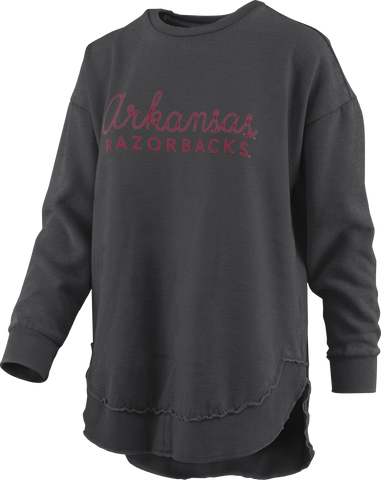 Pressbox Arkansas Razorbacks Chain Stitch Fleece Sweatshirt