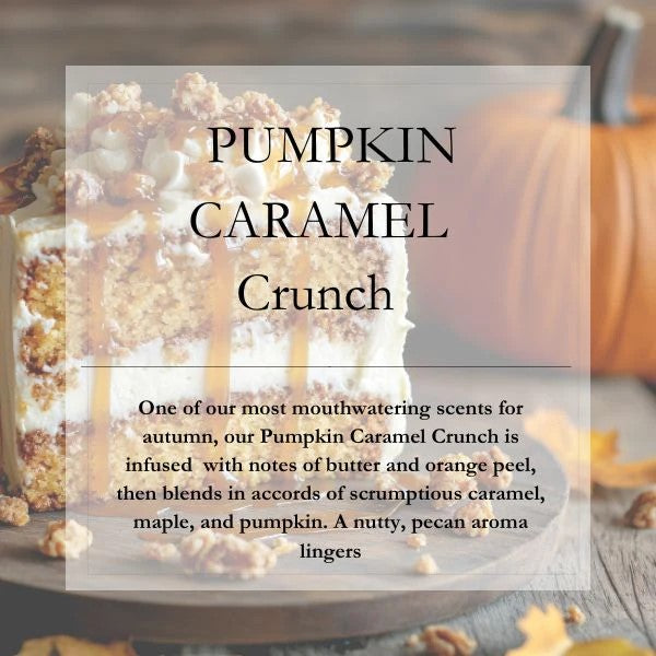 Pumpkin Caramel Crunch 16oz Mason Jar Soy Candles