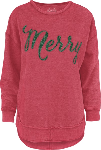 Royce Chenille Merry Fleece Hi-Lo Sweatshirt