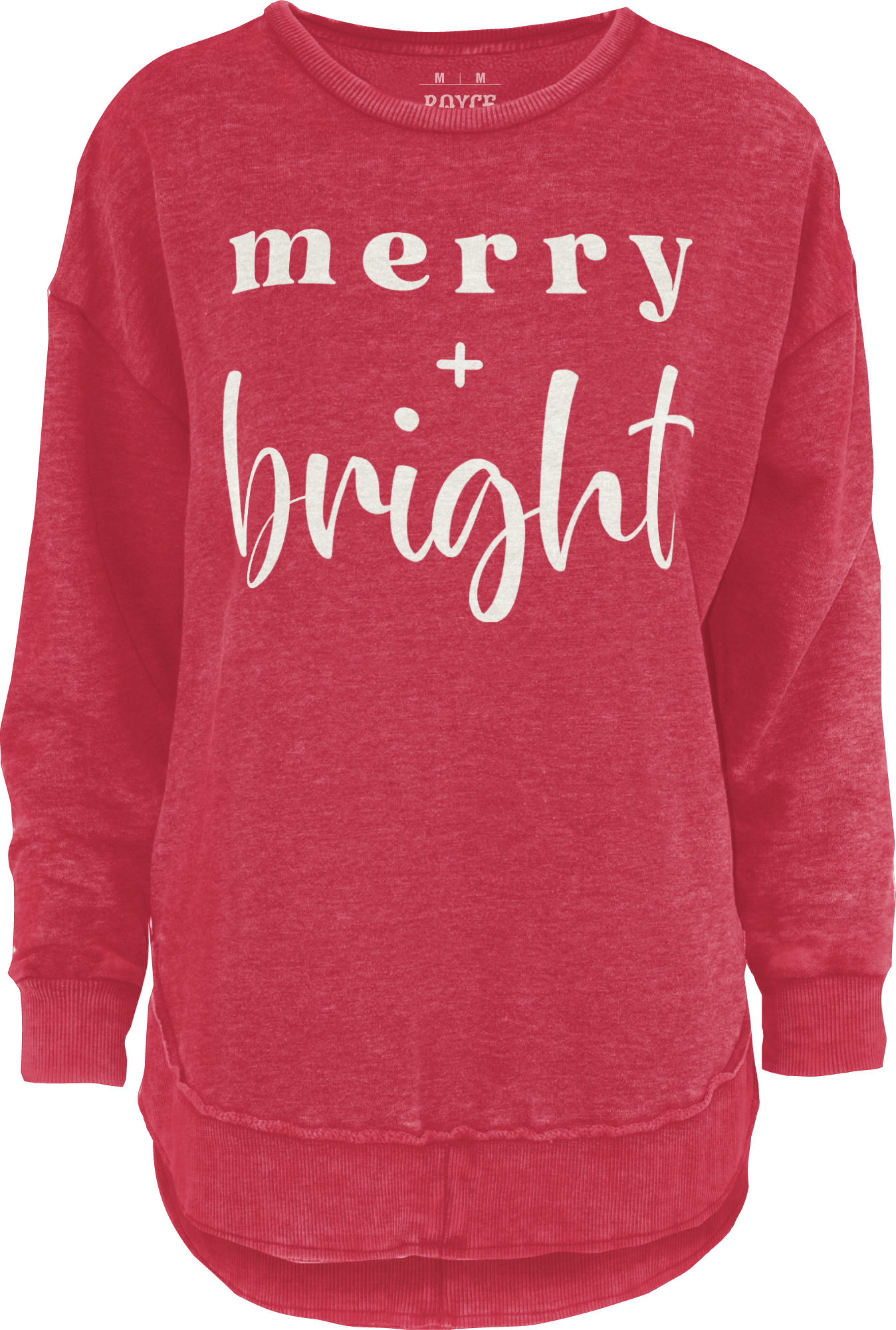 Royce Merry+Bright Fleece Hi-Lo Sweatshirt Red