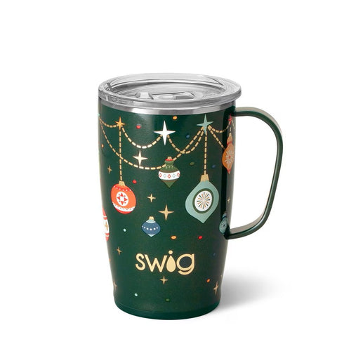 SWIG Deck the Halls 18oz Travel Mug