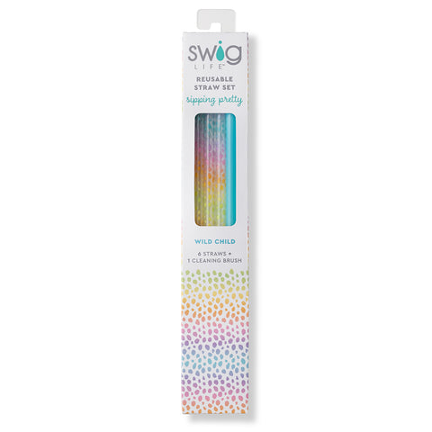 SWIG Wild Child + Aqua Straw Set