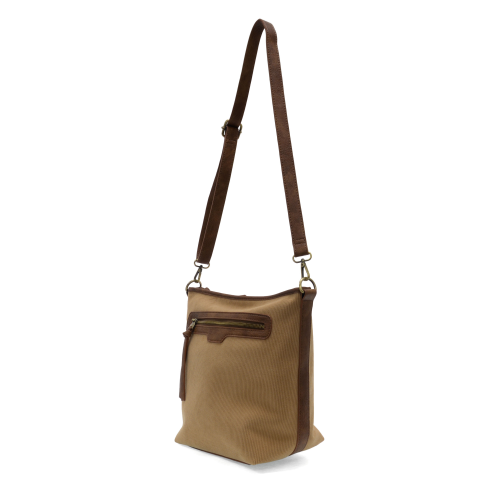 Silas Corduroy Crossbody Bucket Bag Camel
