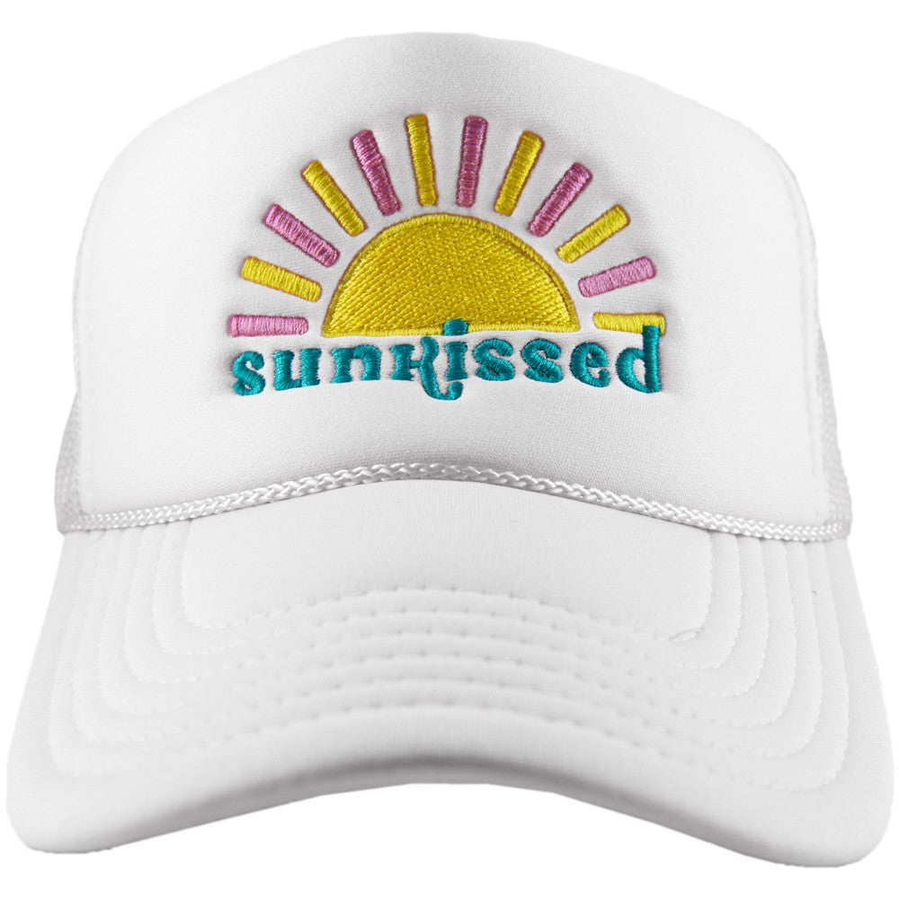 Sunkissed Foam Trucker Hat White