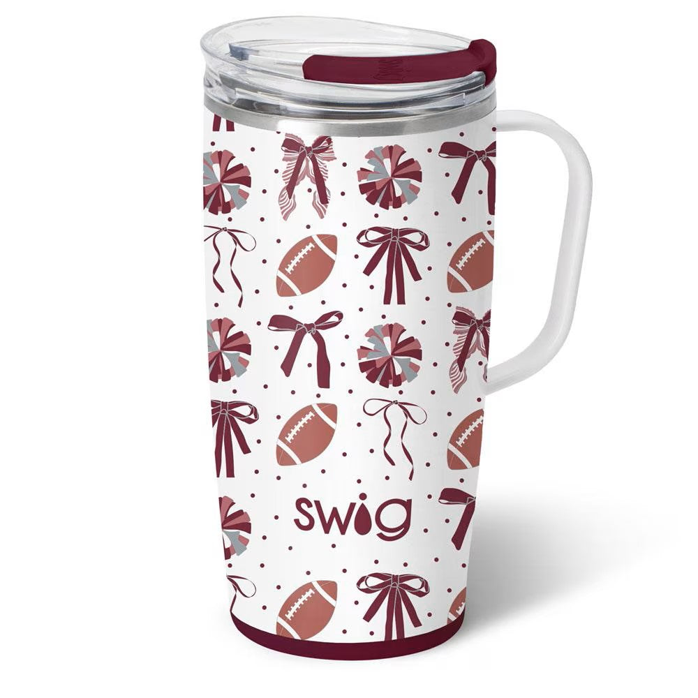 SWIG We've Got Spirit Maroon 22oz Travel Mug