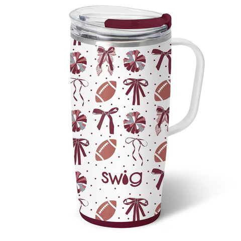 SWIG We've Got Spirit Maroon 22oz Travel Mug