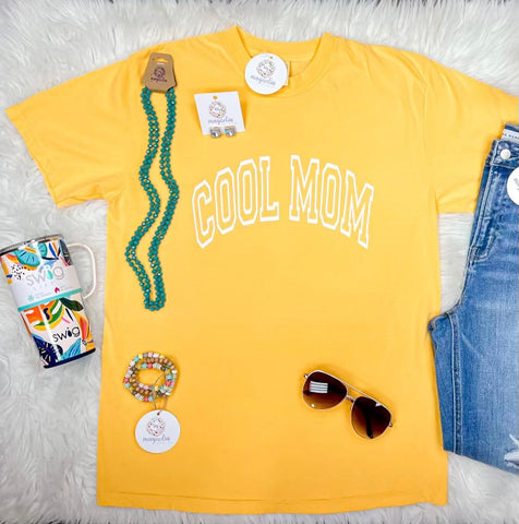 Cool Mom Comfort Colors Tee Lemon