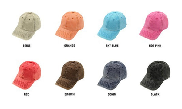 CC Acid Wash Premium Solid Cap