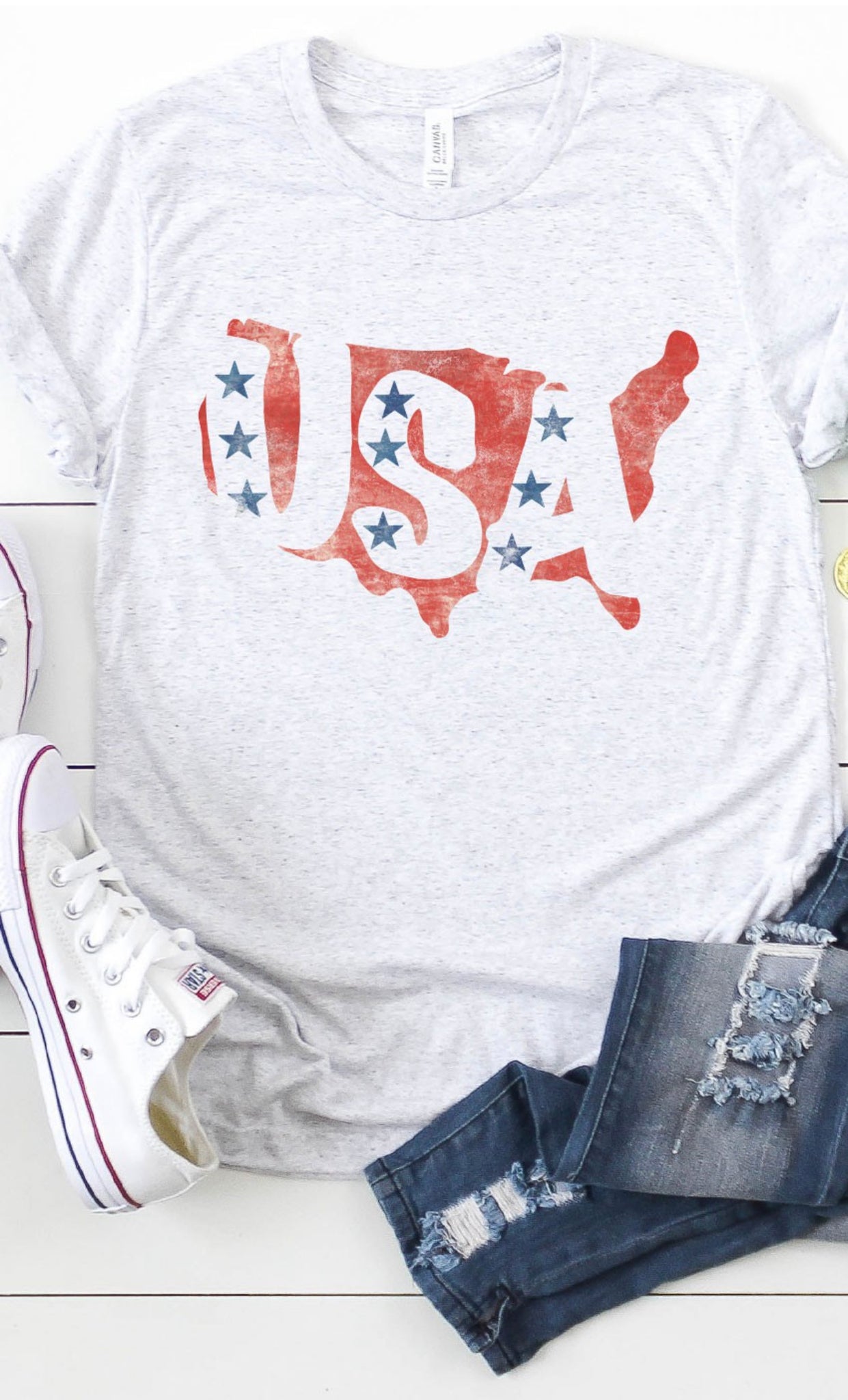 USA Vintage Star Graphic Tee