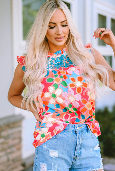 Look This Way Floral Embroidered Top
