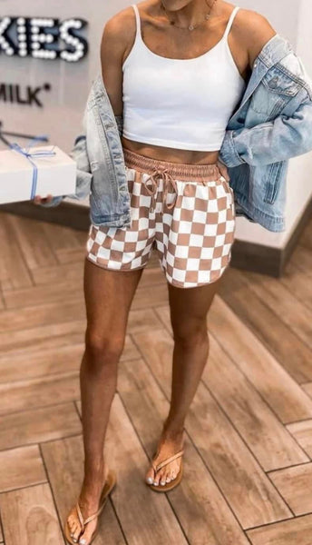 Your Move Checkered Everyday Shorts