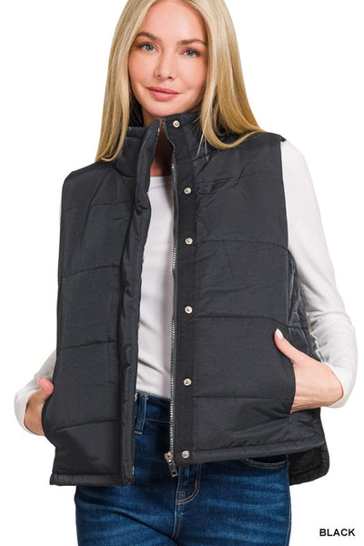 Classic Puffer Vest Black