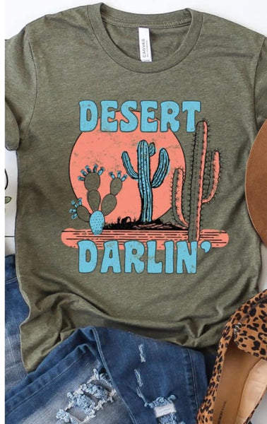 Army Green Desert Darlin' Tee