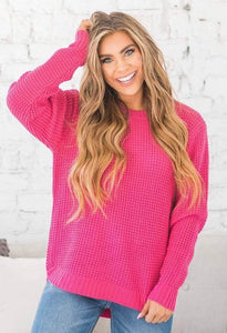 Magenta Austin Knit Sweater
