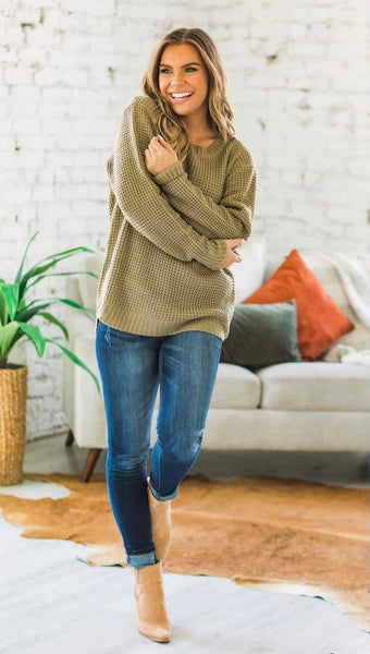 Austin Knit Sweater Khaki