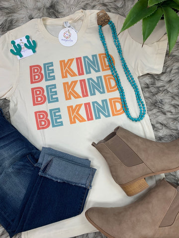 Block Letter Be Kind Tee