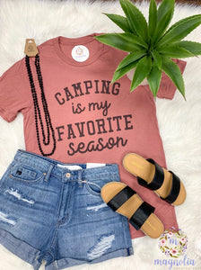 Camping Is My Favorite Season Tee