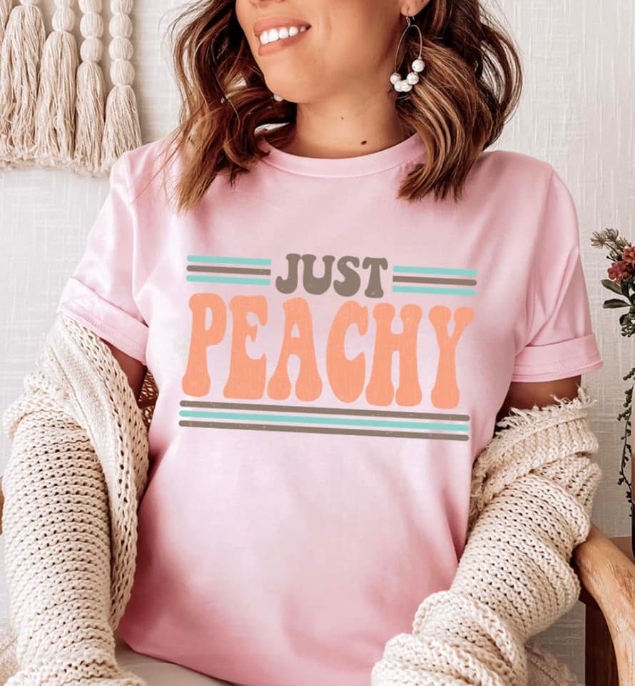 Pink Just Peachy Vintage Graphic Tee