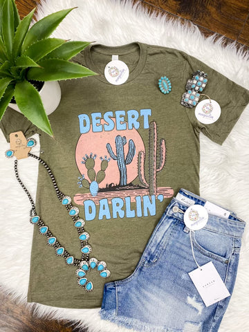 Army Green Desert Darlin' Tee