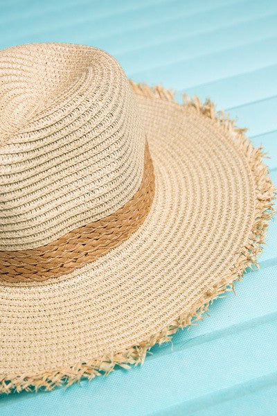 Boho Panama Woven Straw Sun Hat