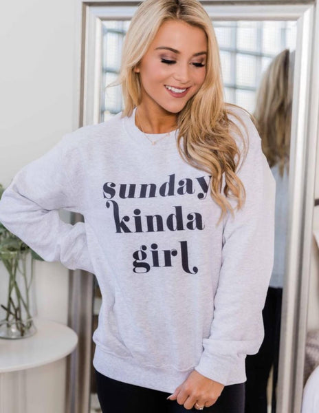 Sunday Kinda Girl Lounge Sweatshirt